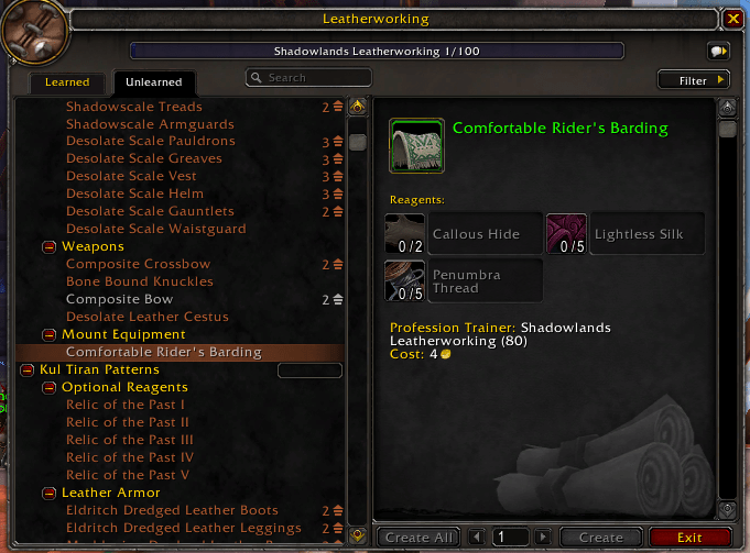 Shadowlands profession previews Leatherworking The Lazy Goldmaker