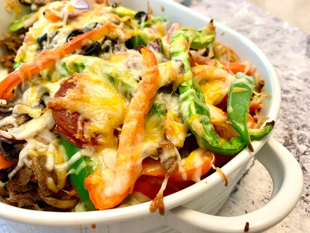 Best Easy Keto Ground Beef Pizza Casserole Recipe The Lazy K Kitchen