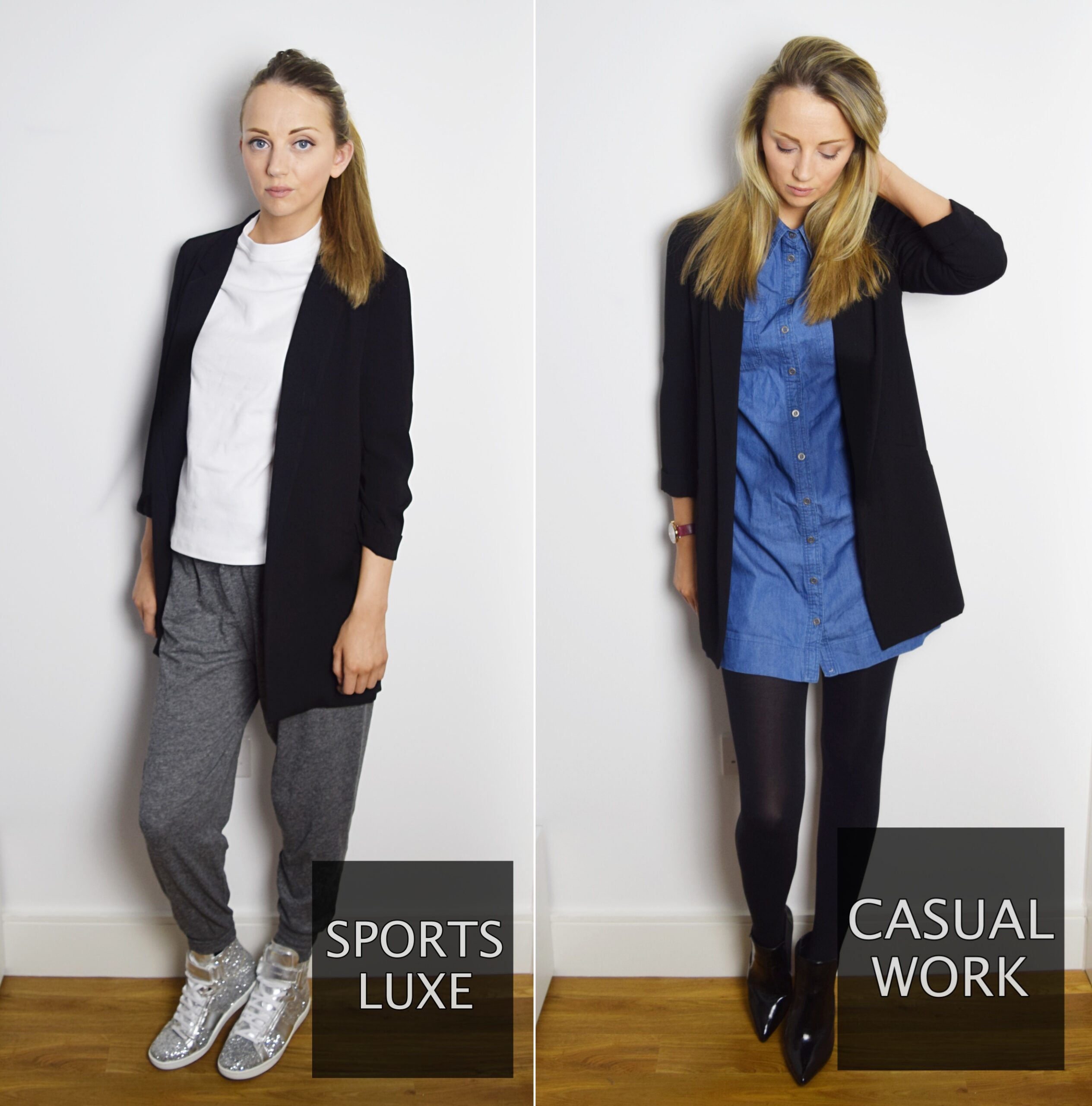 How To Wear A Warehouse Black Longline Blazer 6 Ways