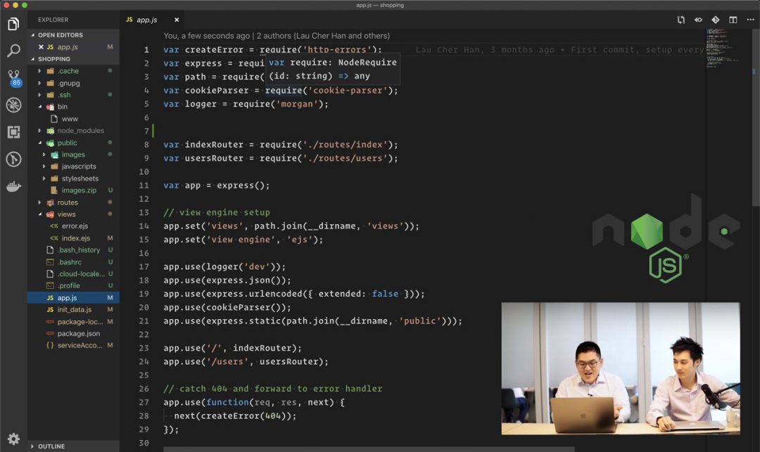 Live Training Build Your First Web App in Node.js LEAD