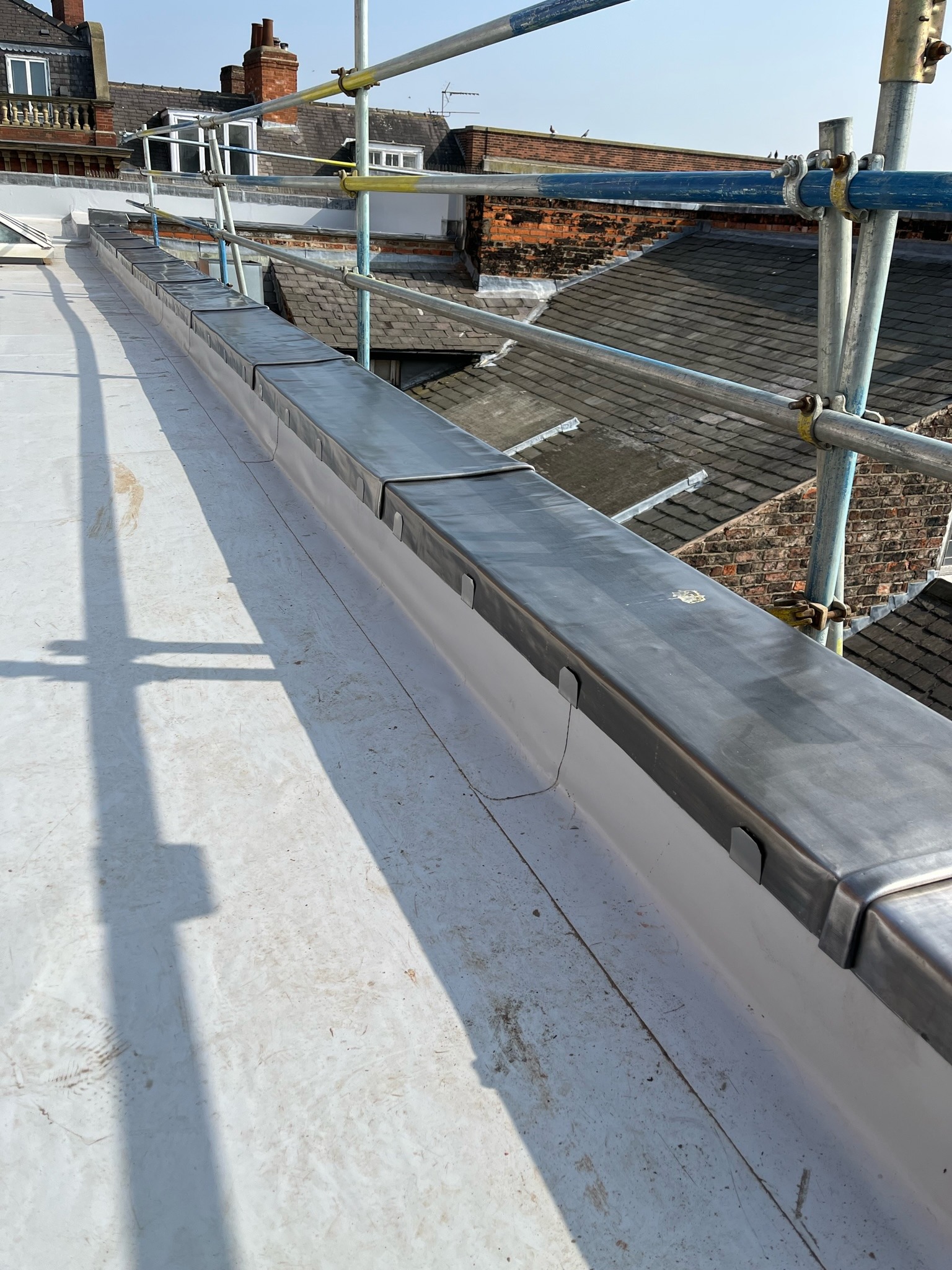 Lead capping to parapet wall Lead Flashing Lead Roofing The Lead Lads