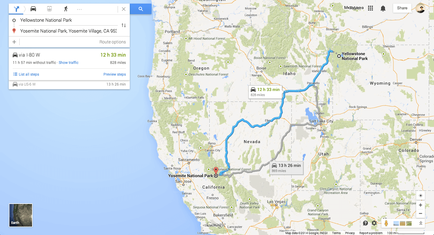 Google Maps Cross Country Road Trip The Ninja Cross Country Road Trip Planning Guide
