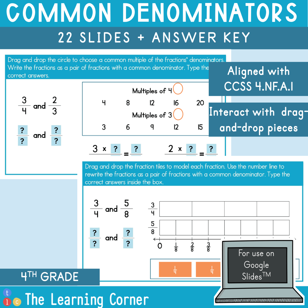How to find common denominators in fractions?