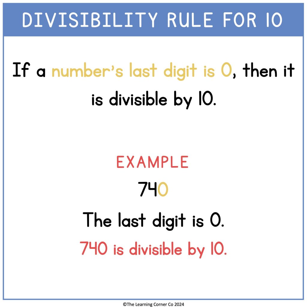 Divisibility Rules