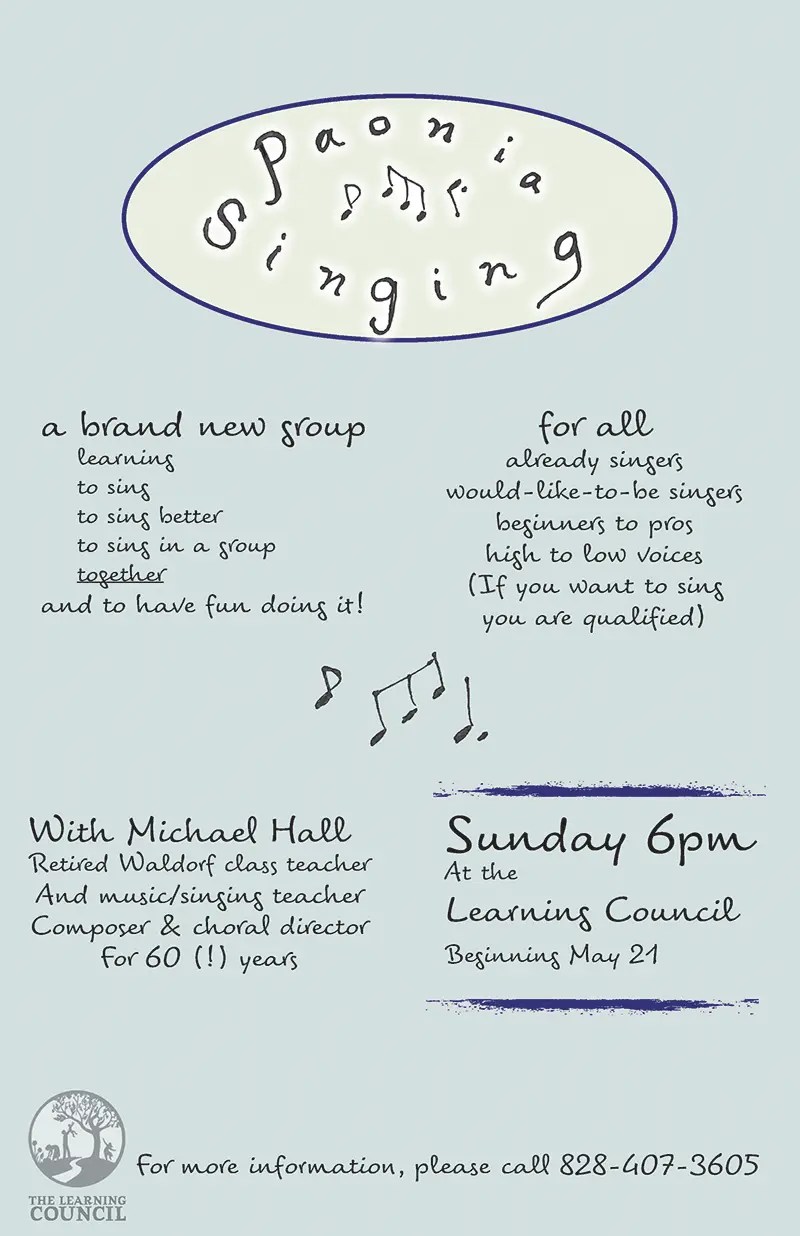 Paonia Singing The Learning Council Sundays