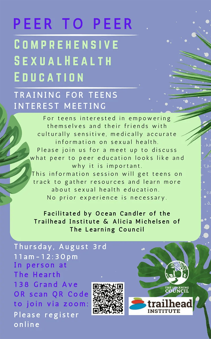 Peer to Peer Training for Teens The Learning Council Aug 3