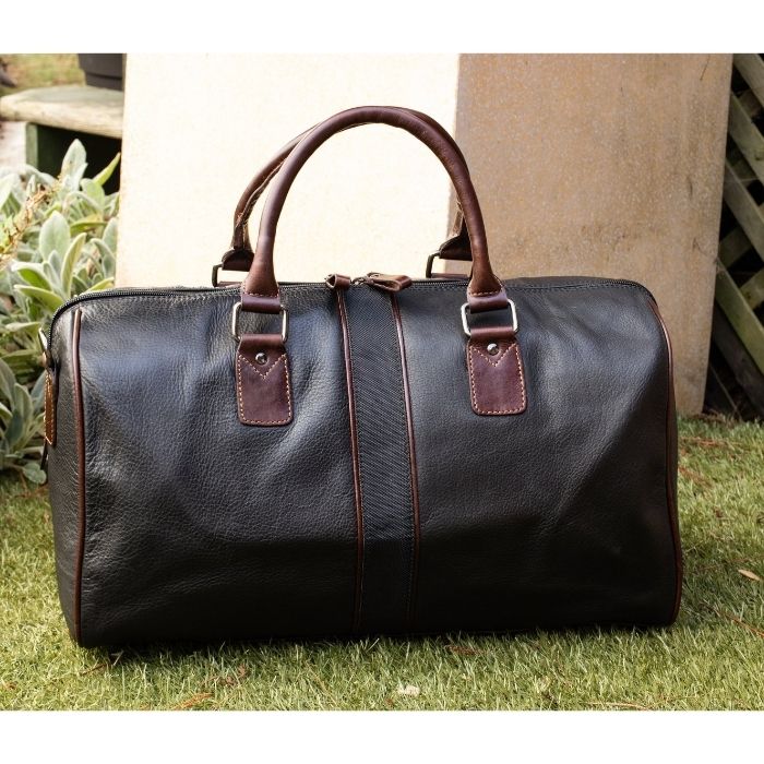 Luxury Leather Duffle Bag Black The Leather Mob