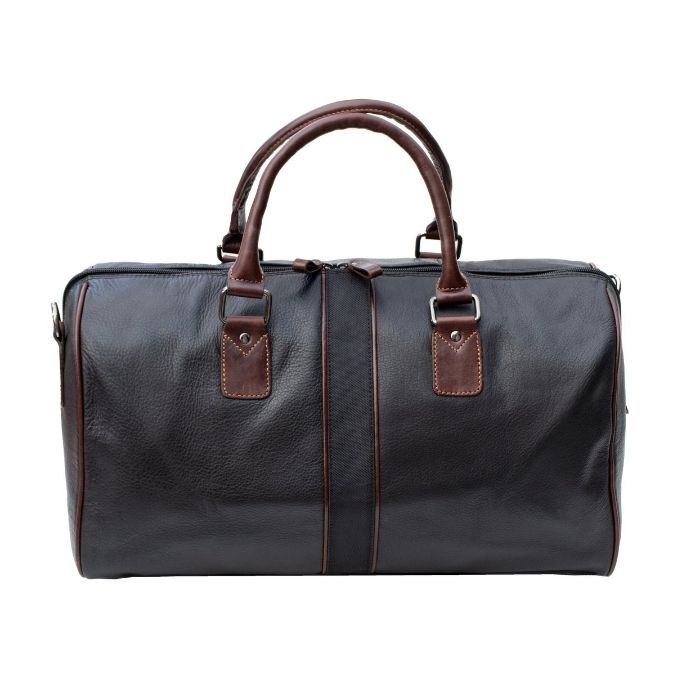 Luxury Leather Duffle Bag Black The Leather Mob