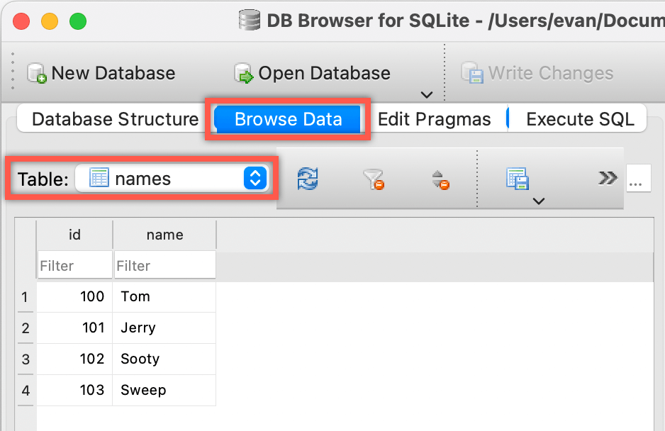 How to write a Pandas dataframe to an SQLite table The Left Join