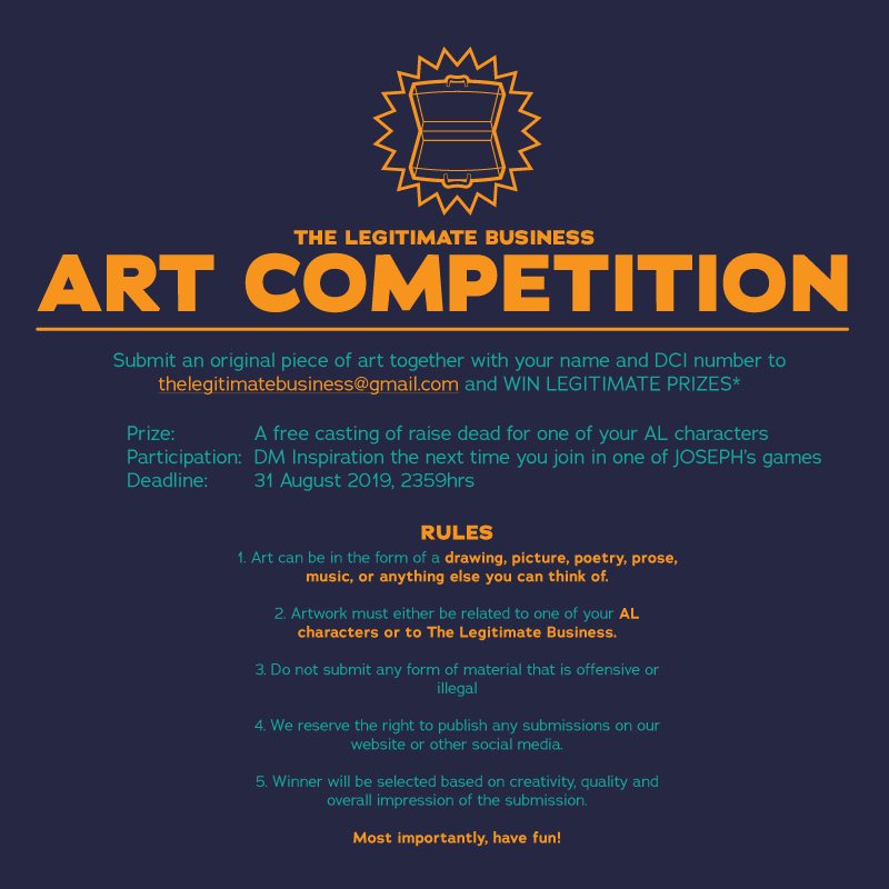 The First Legitimate Art Competition The Legitimate Business 100