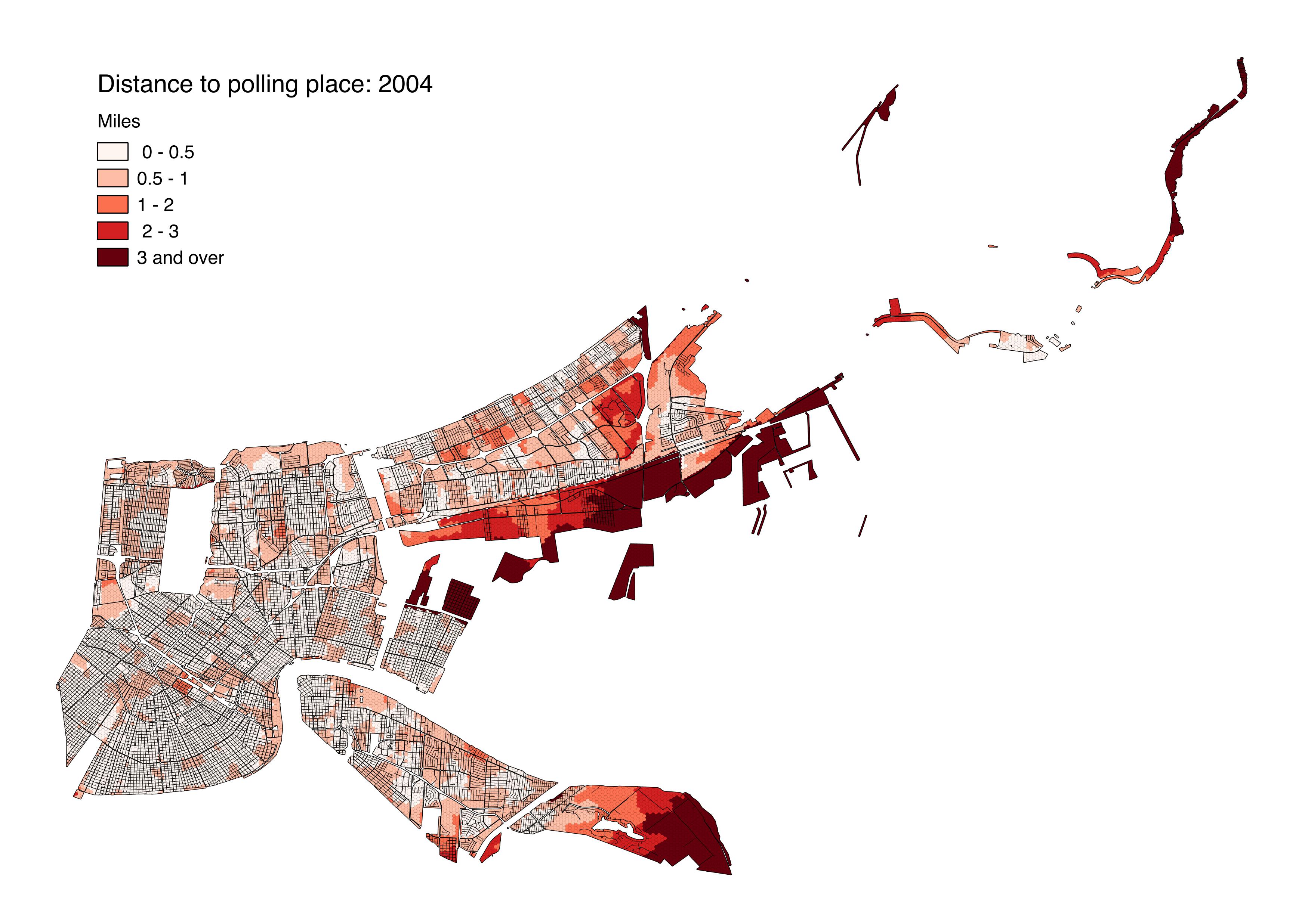 Many New Orleans voters are still driving farther to vote than before
