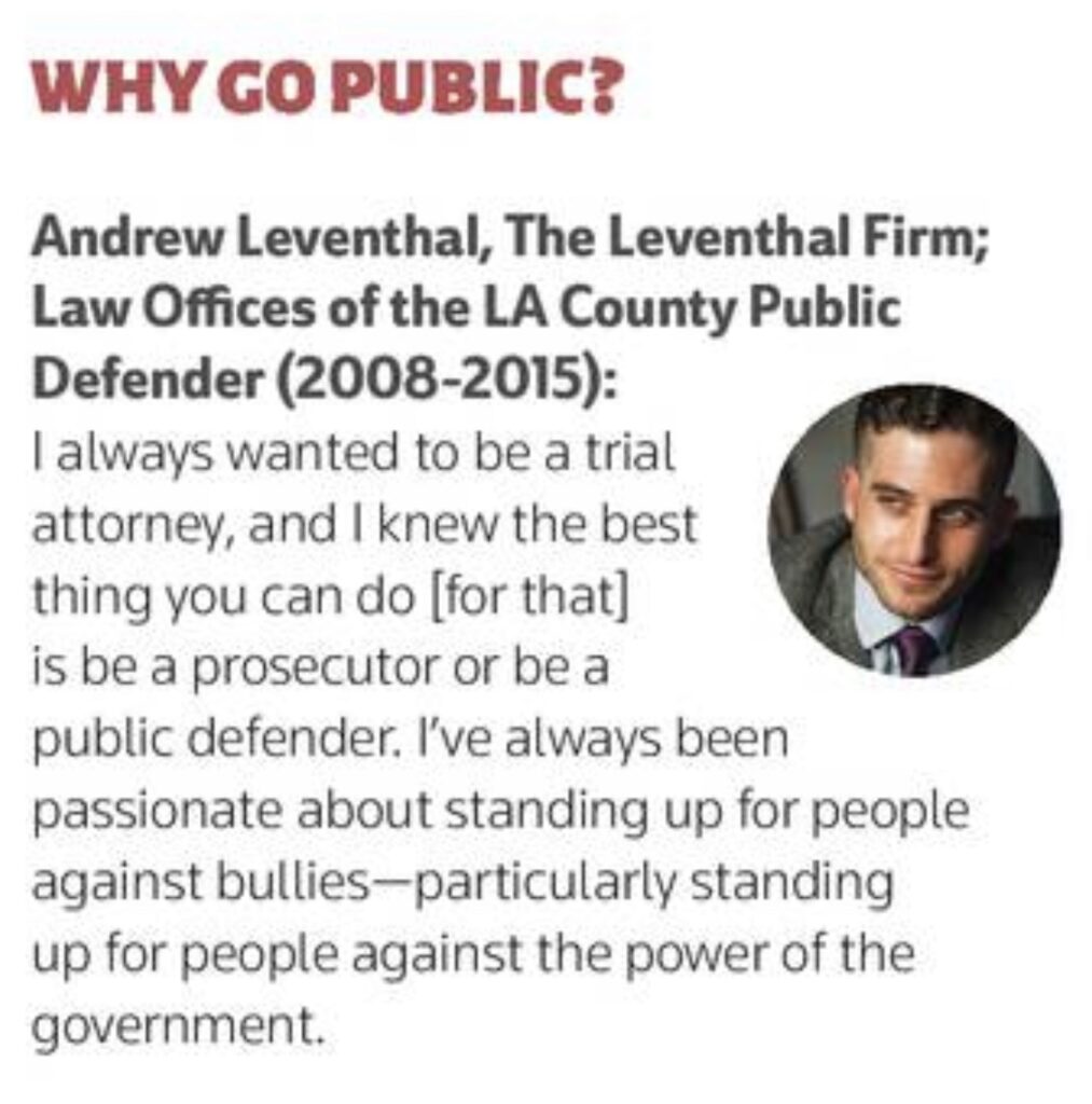 Southern california rising stars 2020 THE LEVENTHAL FIRM