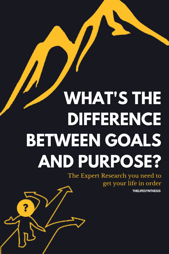 Expert Research On The Difference Between Goals And Purpose Personal