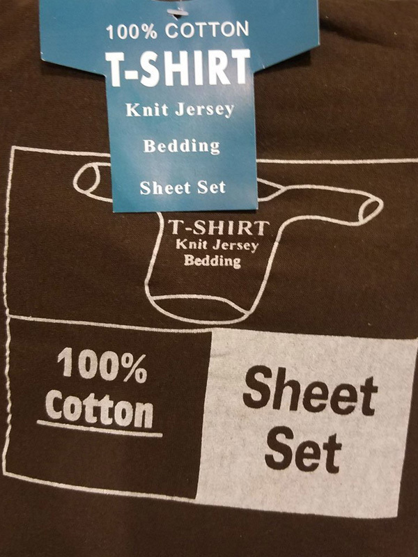 TShirt Jersey Sheet Sets