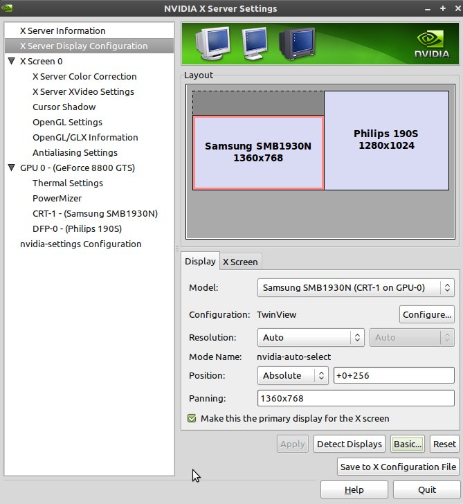 Two monitors. Different resolutions. One desktop. The Linux Experiment