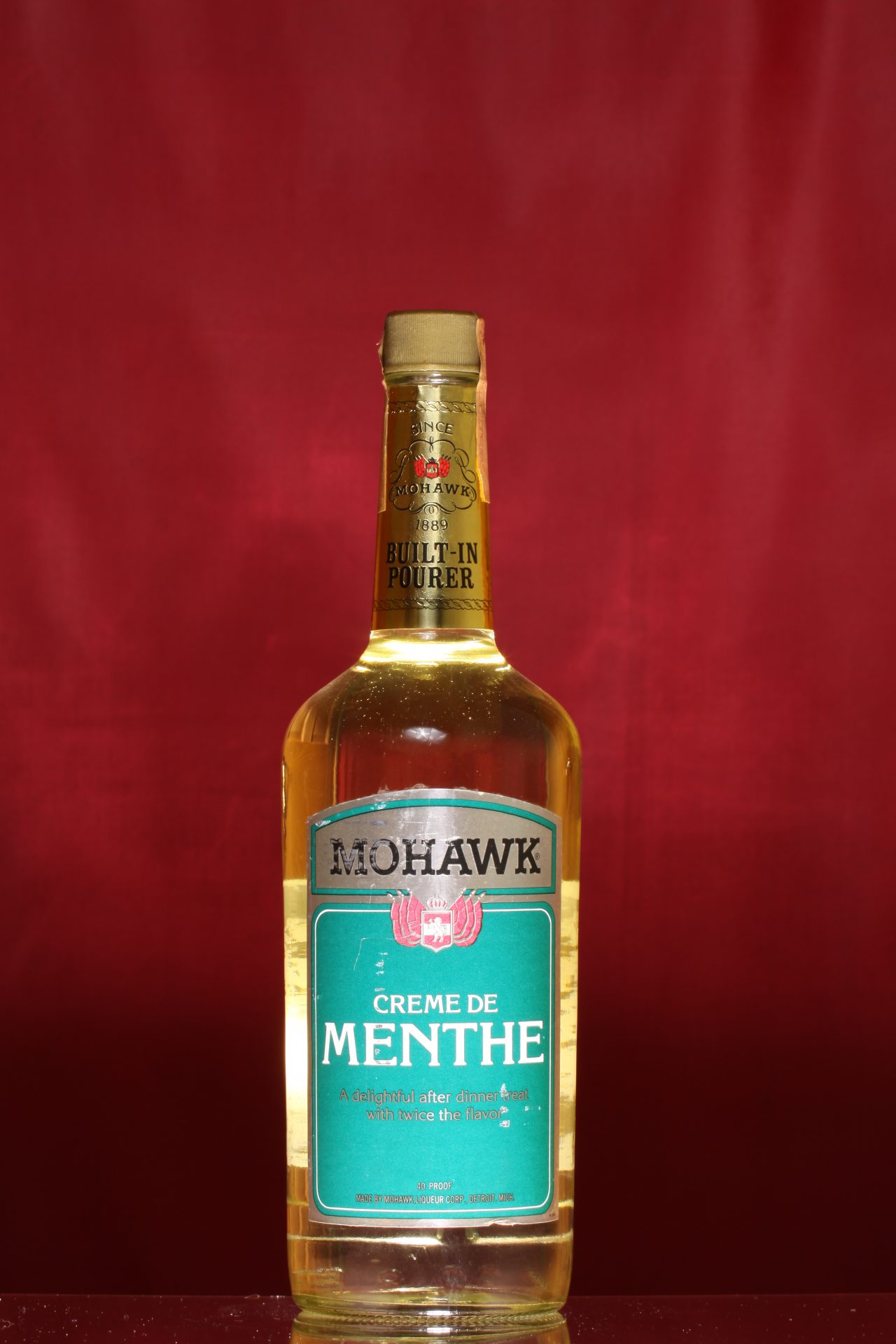 CREME DE MENTHE MOHAWK The Liquor Collection