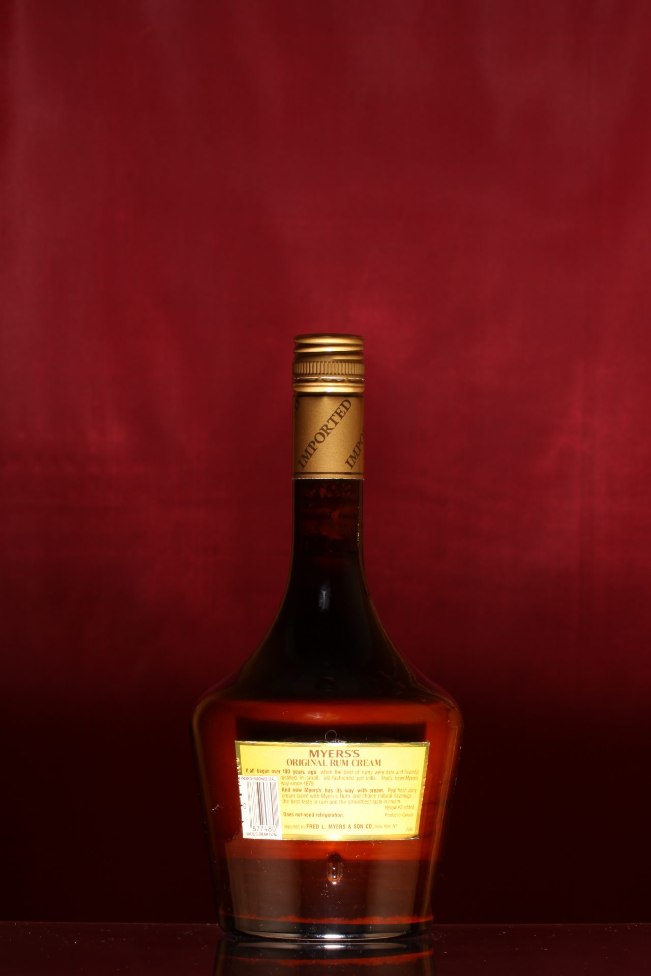 MYERS'S ORIGINAL RUM CREAM The Liquor Collection