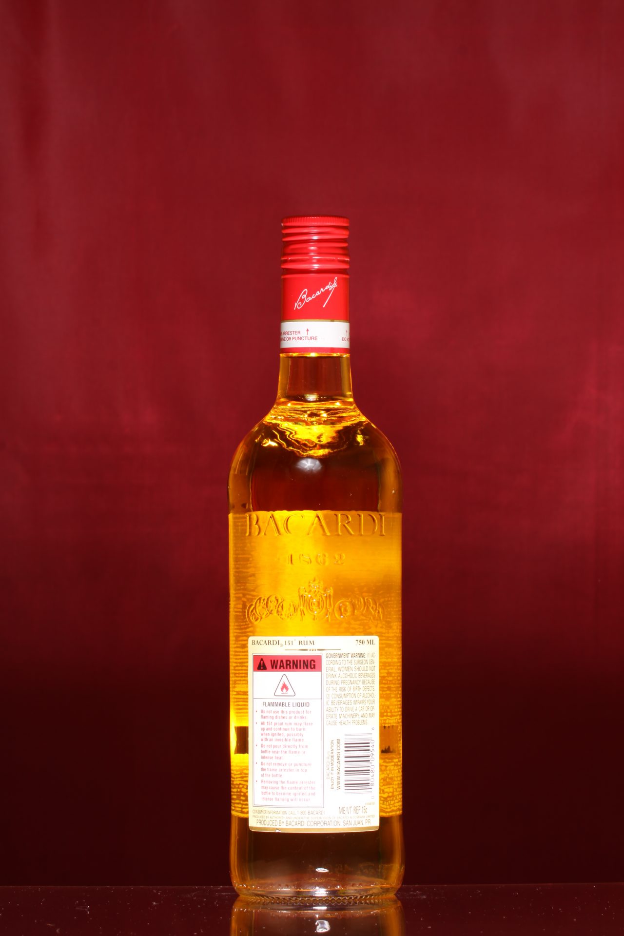 RON BACARDI 151 The Liquor Collection