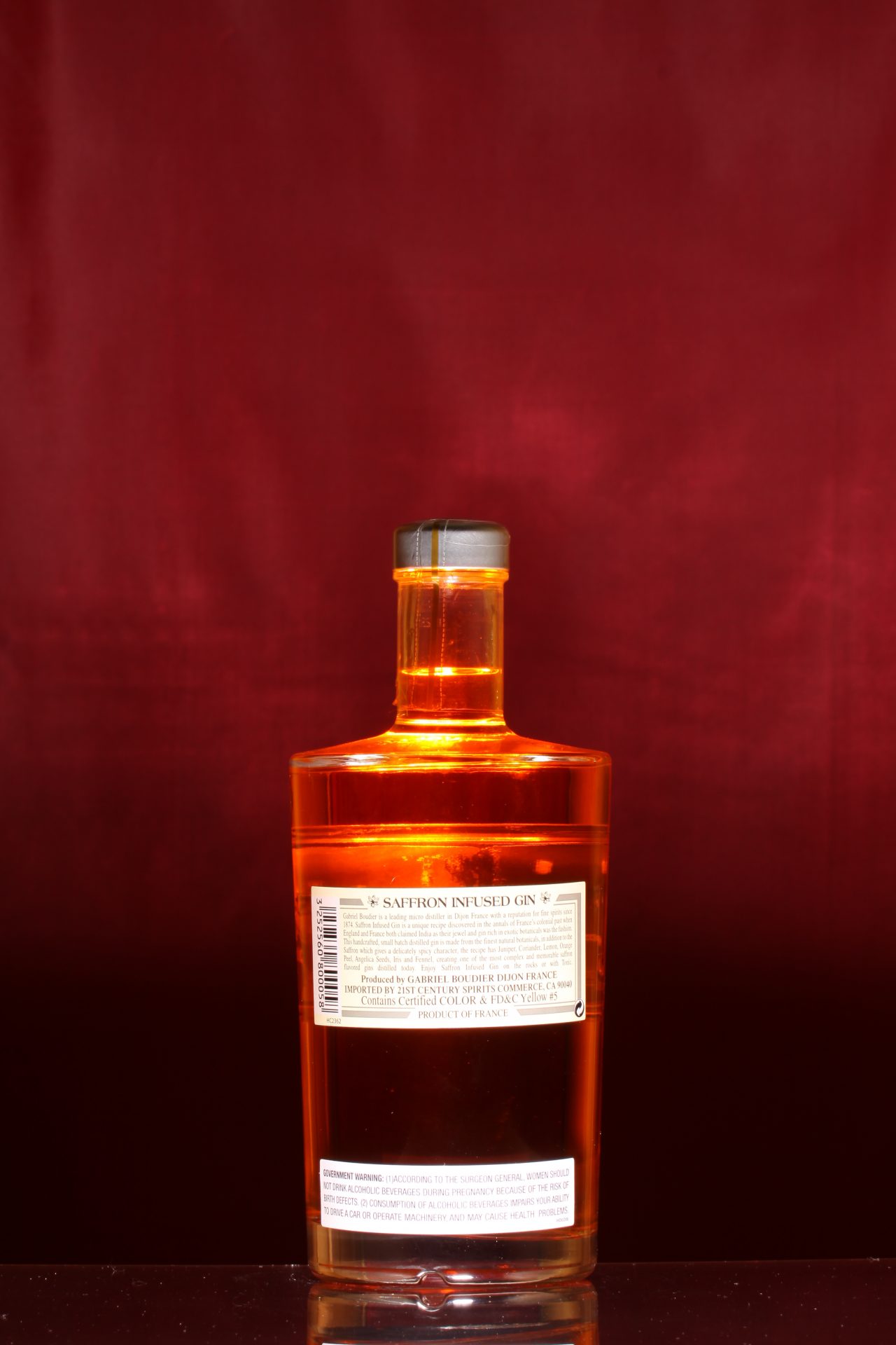 SAFFRON INFUSED GIN The Liquor Collection