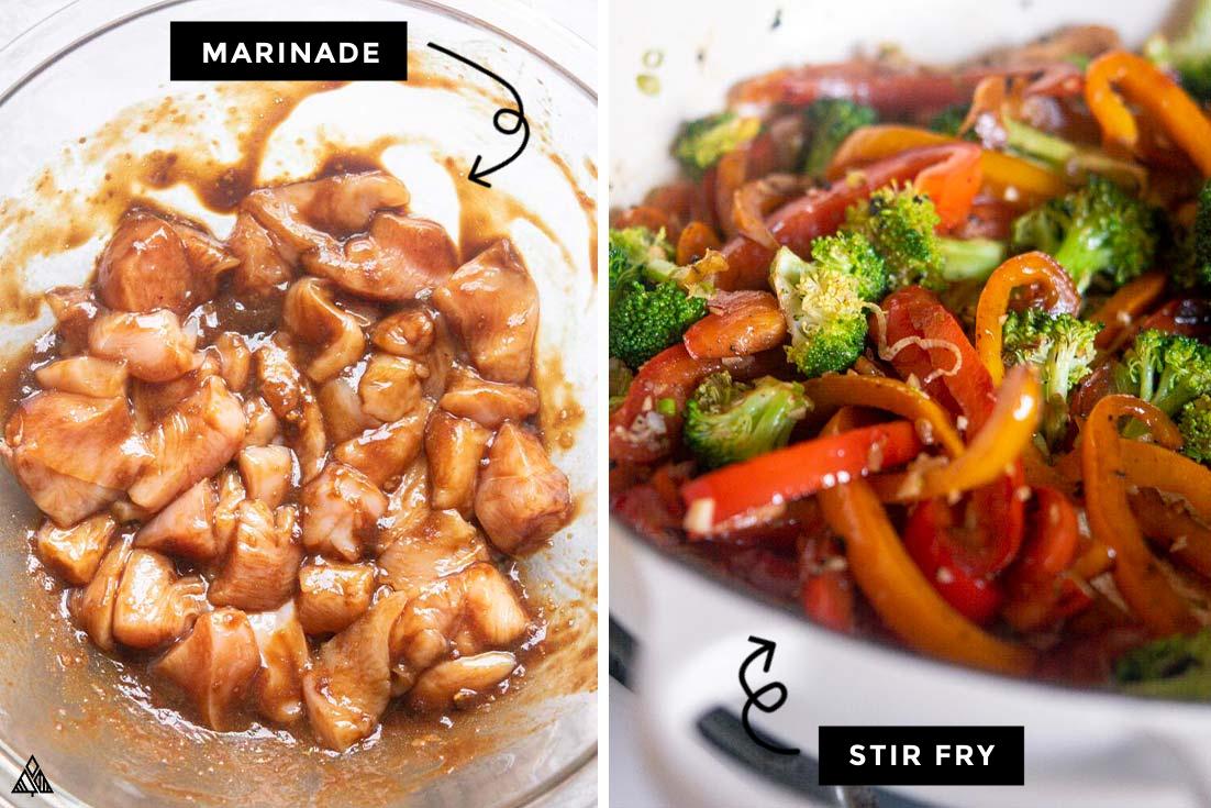 I love that I can make low carb Chinese food whenever I’m craving it and trust me when I tell you this keto chicken stir fry recipe is a big winner! #lowcarbchickenstirfry #ketochickenstirfry Steps for how to make low carb chicken stir fry