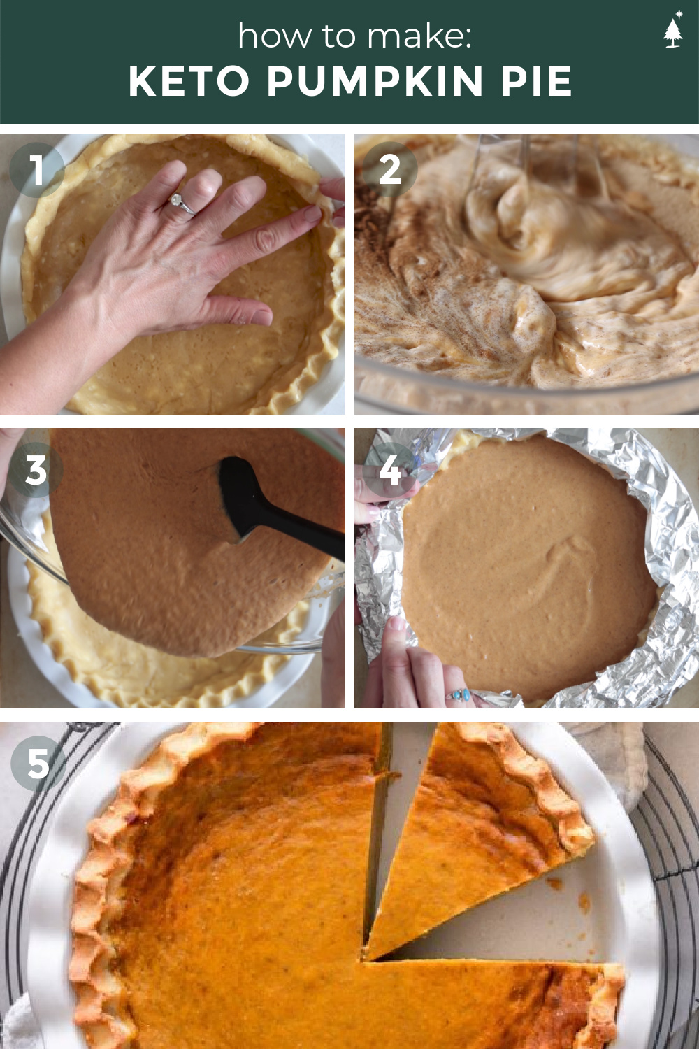 Silky, creamy, tender and sweet, this keto pumpkin pie is the only pie recipe you NEED this holiday season! #ketopumpkinpie #lowcarbpumpkinpie top view of sliced keto pumpkin