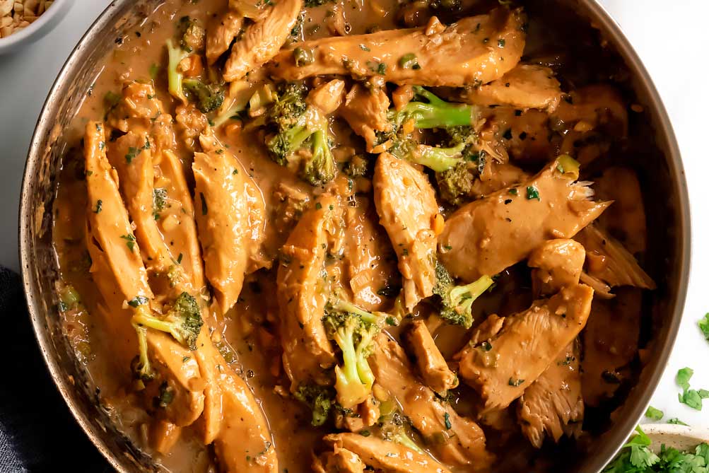 Peanut Butter Chicken {Thai Peanut Chicken} - Little Pine Kitchen