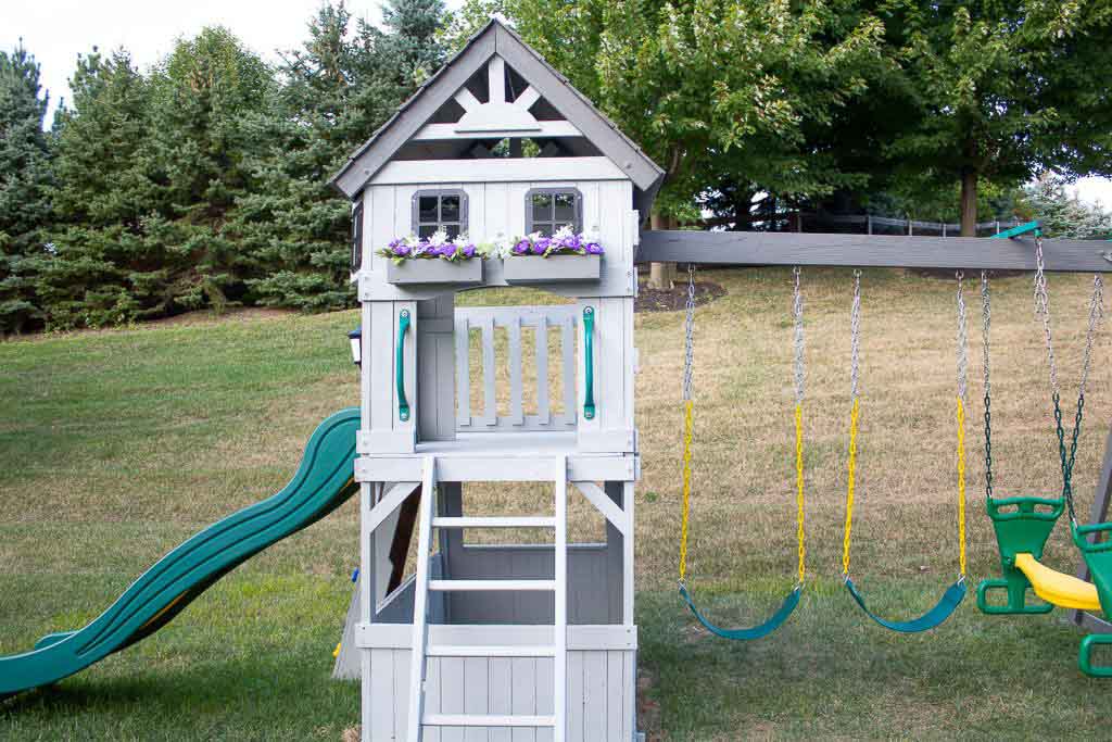 Our Swing Set Makeover How to Make Old Look New Again The Livedin Look