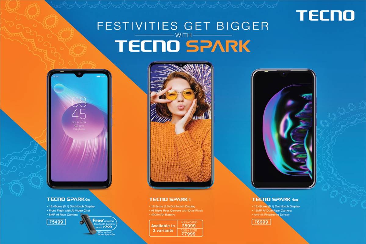 TECNO SPARK 4 makes it global debut in India, strengthens budget segment of smartphones The