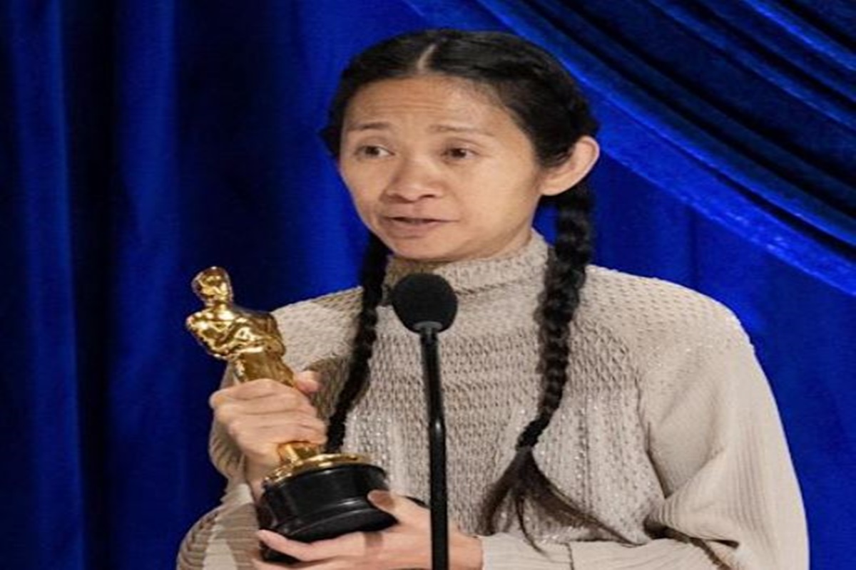 Oscars 2021 Nomadland Best Film, Chloe Zhao Best Director The Live