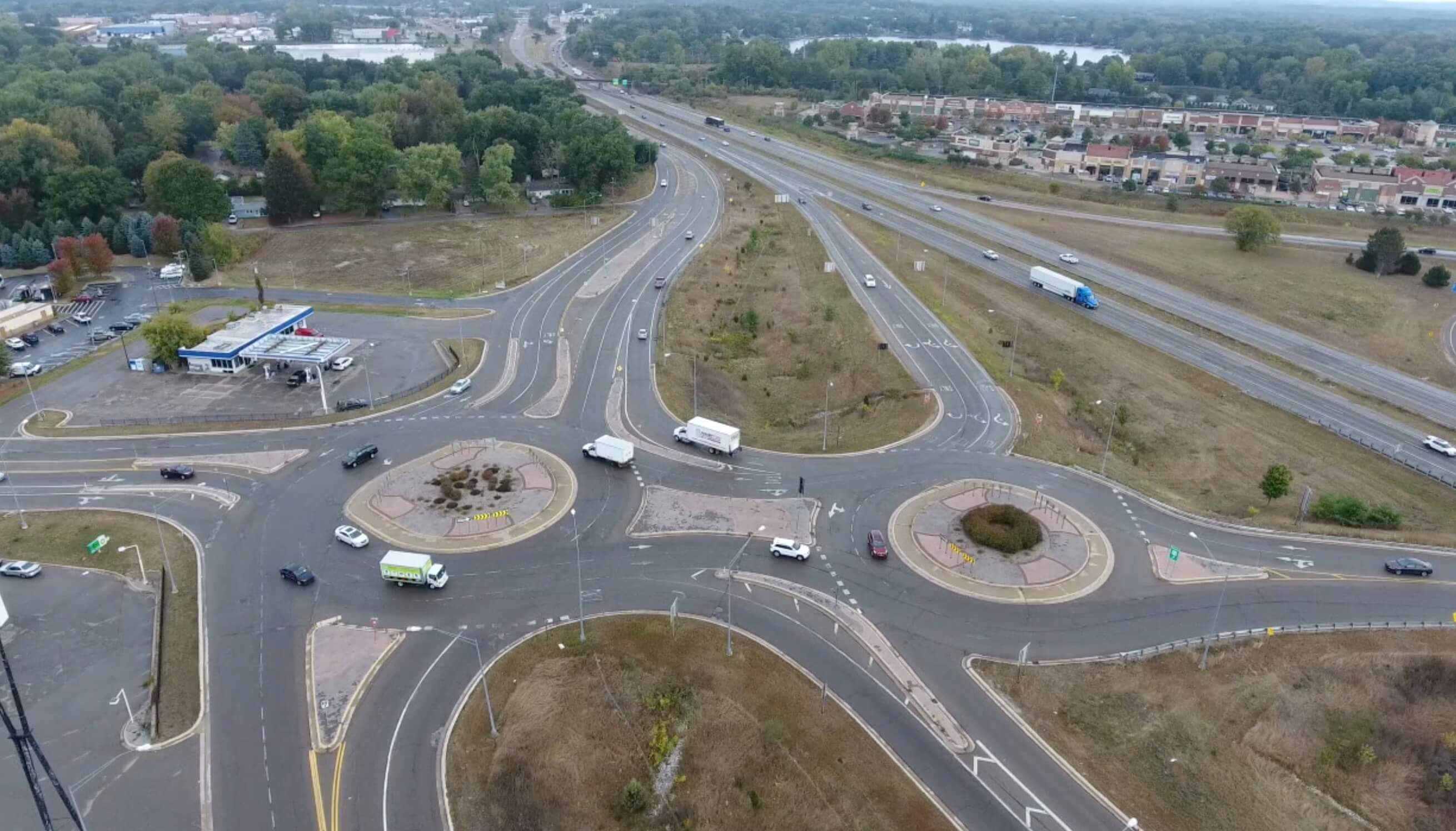 WATCH Fascinating new drone video shows Green Oak roundabouts from the