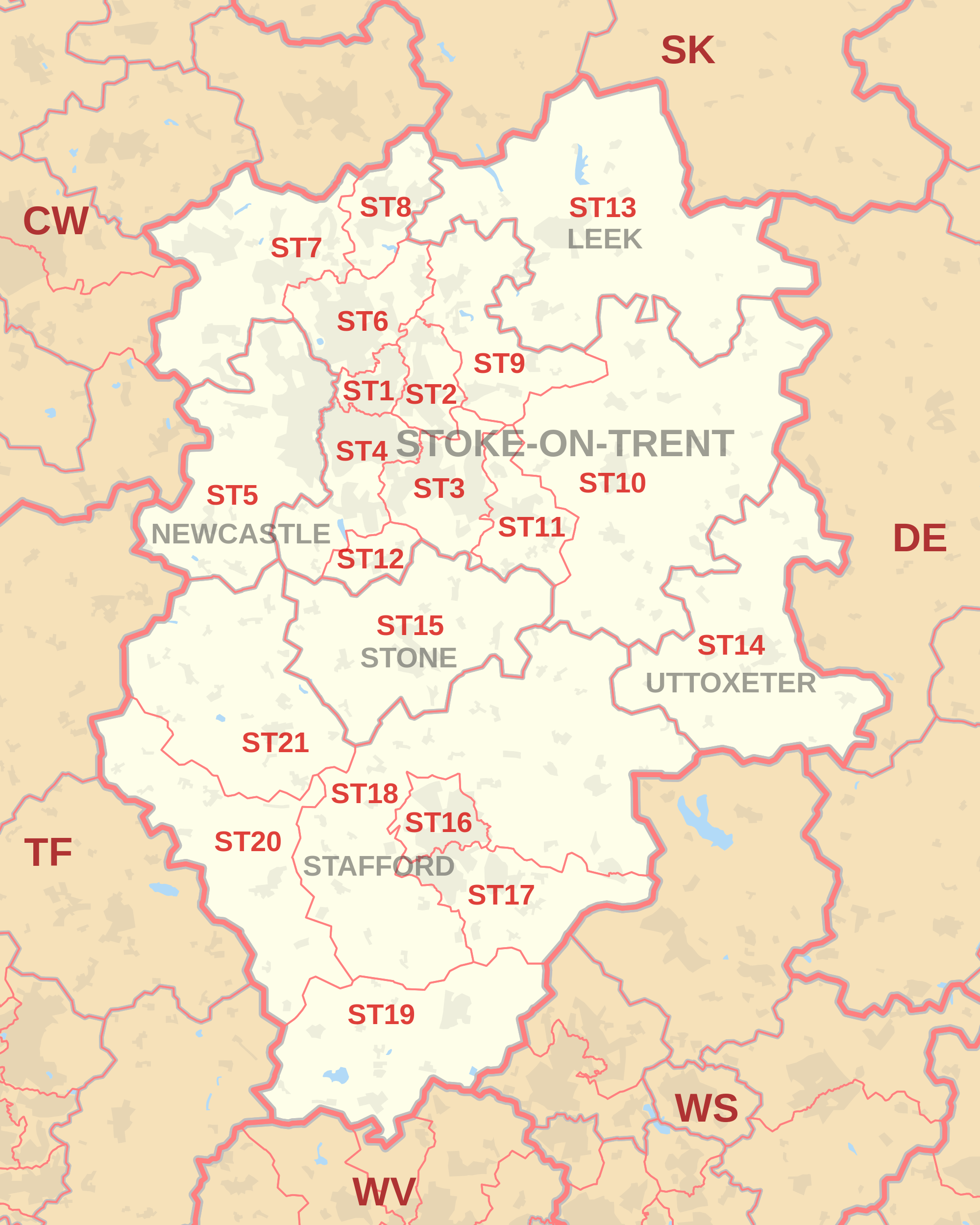 Sales ST Postcode area StokeonTrent The Local Directory