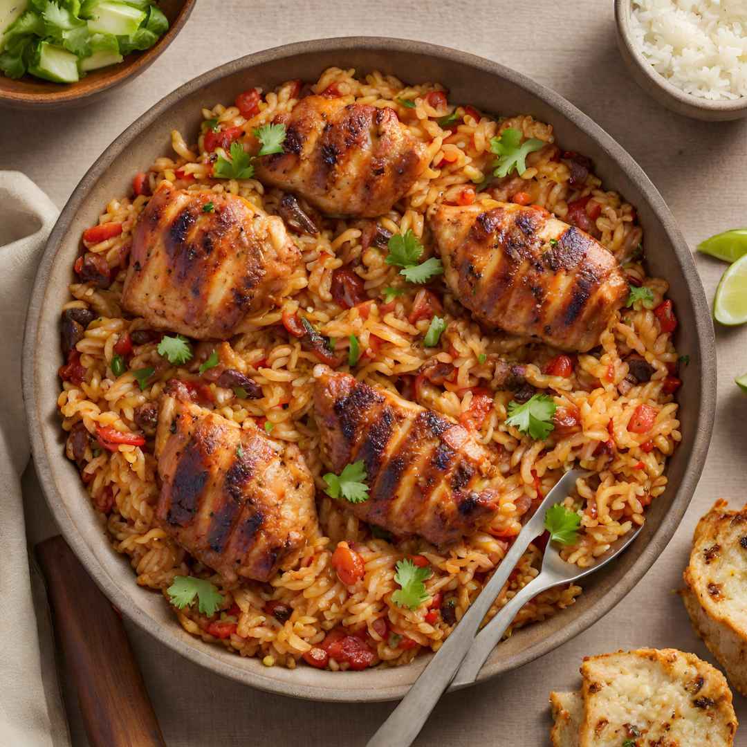 Jambalaya Rice with Jamaican Jerk Chicken The Local Barrel