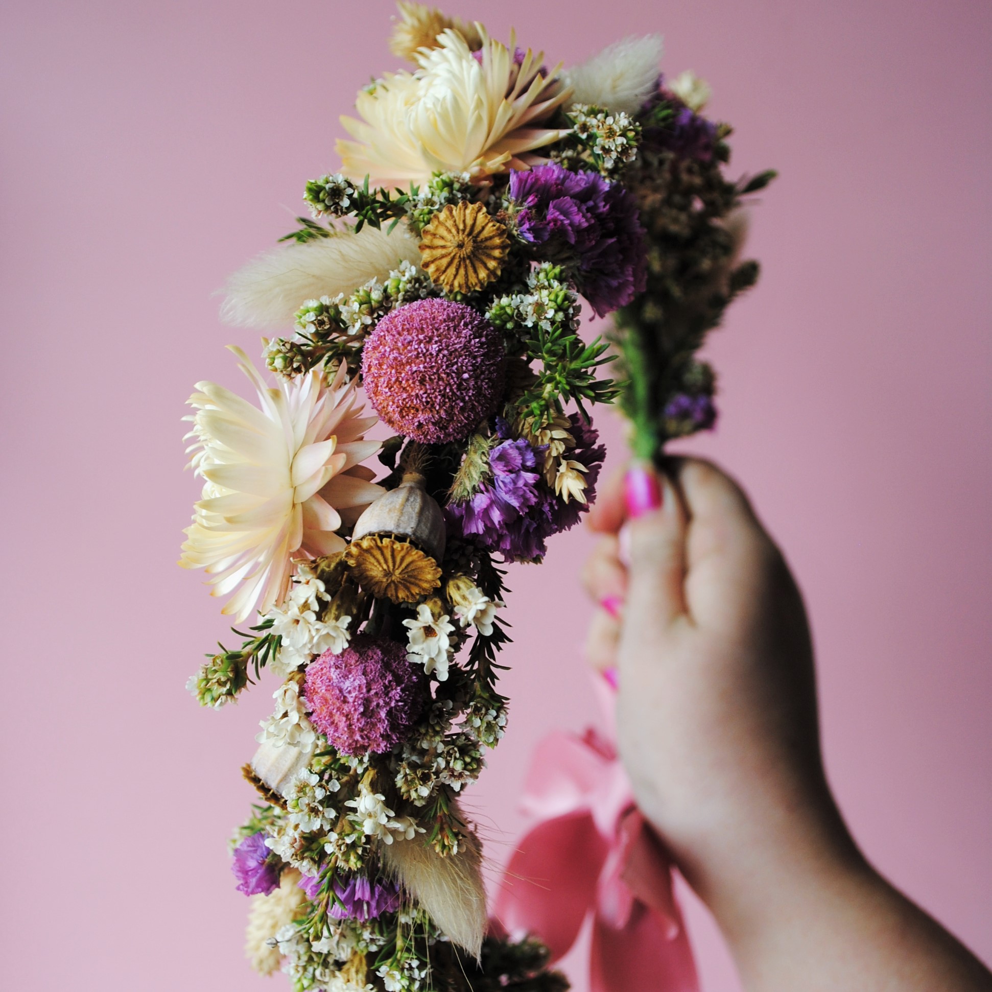 Dried Flower Crown The Local Bunch