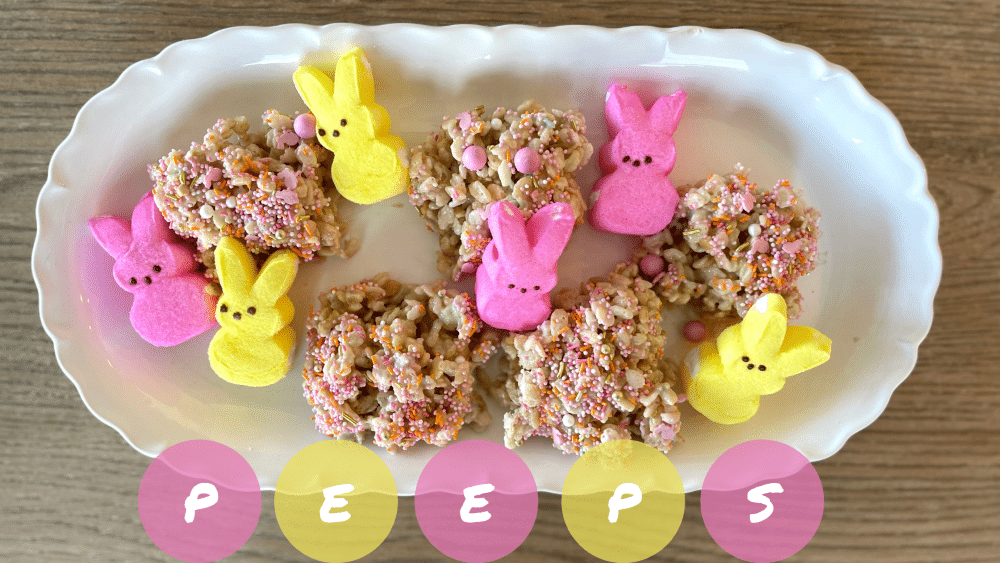 Easter Rice Krispies Peep Dessert Birmingham Bloomfield Hills Moms