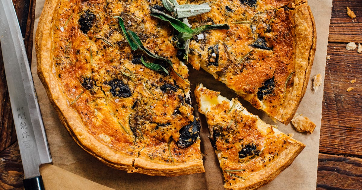 Quiche with Rosemary and Mushrooms The Local Palate