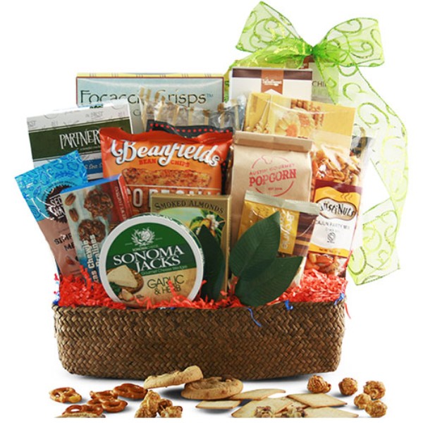 Deluxe Snack Basket Locust Grove Flowers & Gifts