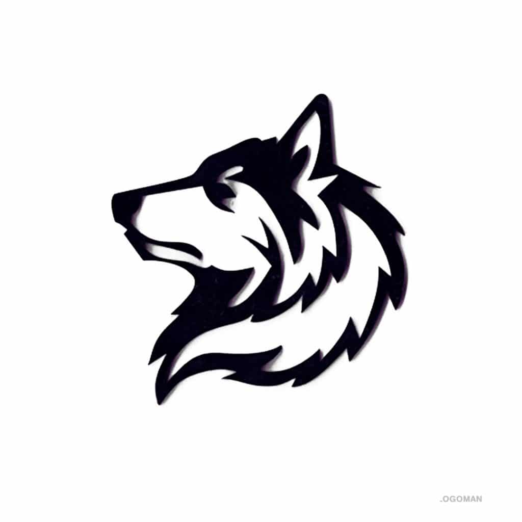 Wolf 3D Emblem Decal Mobile Phone Sticker Logo The Logo Man