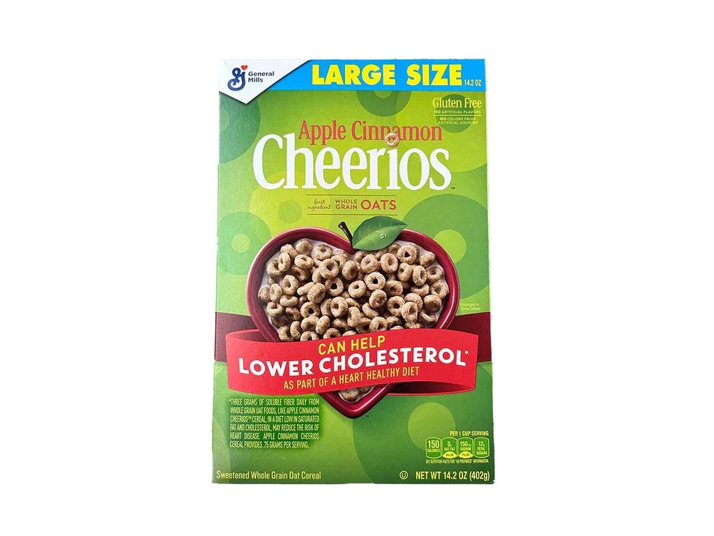 General Mills Apple Cinnamon Cheerios Gluten Free Breakfast Cereal Lar