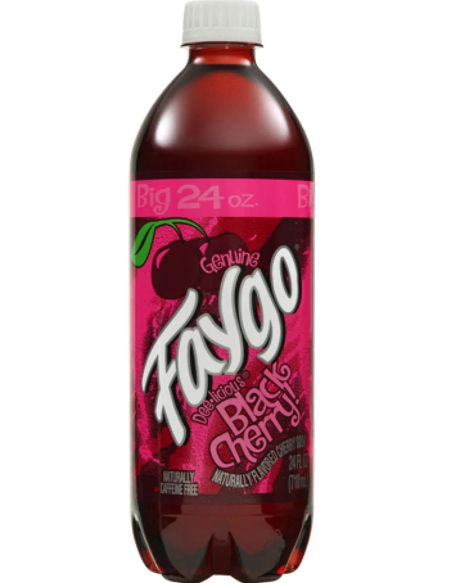 Faygo Black Cherry Flavoured Soft Drink Soda Bottle 680ml The Lolly Barn