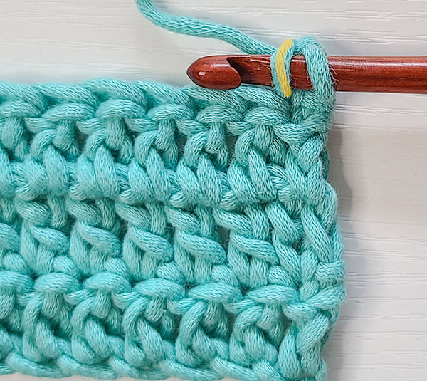 Stacked Single Crochet Step by Step Photo Tutorial