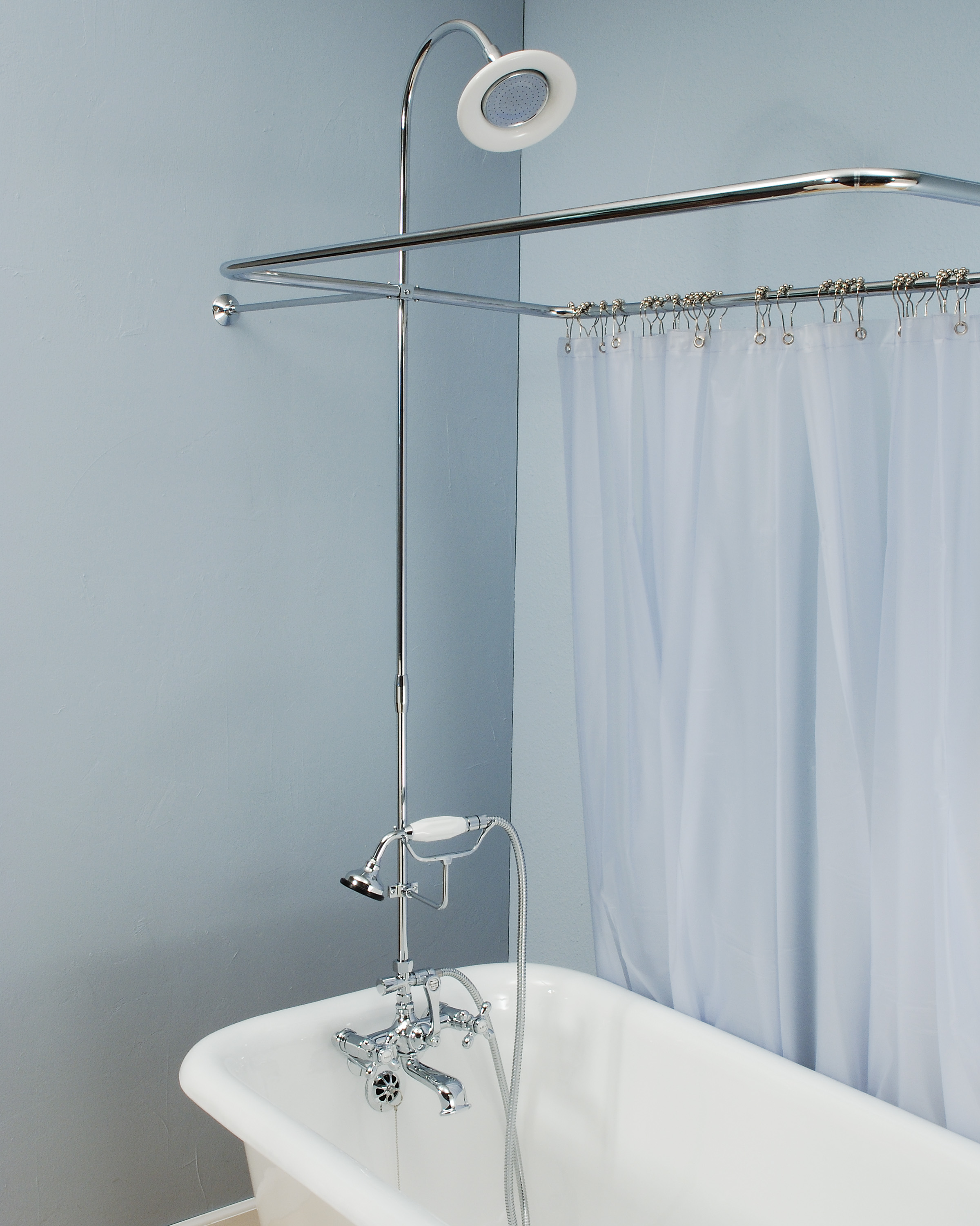Deluxe Claw Tub Shower Enclosure 168 Clawfoot Tubs and Faucets