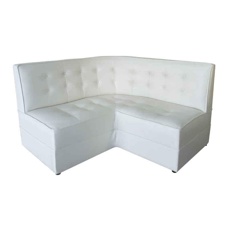 Retro Corner White Sofa The Lounge