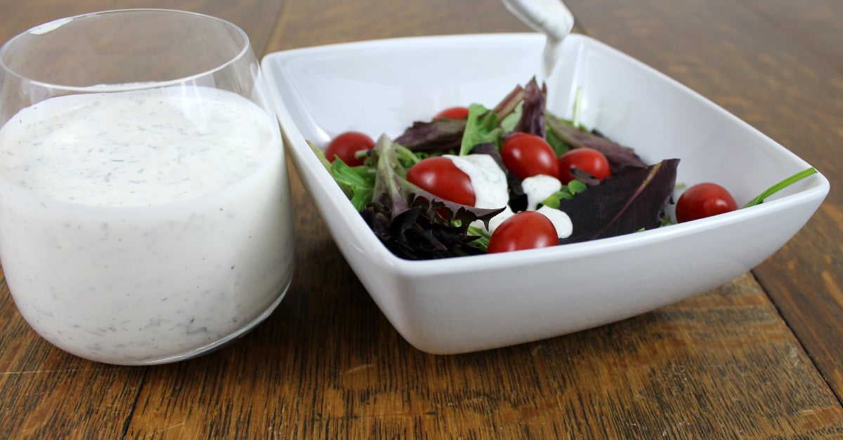 The Perfect Keto Ranch Dressing with Mix and Dip Directions