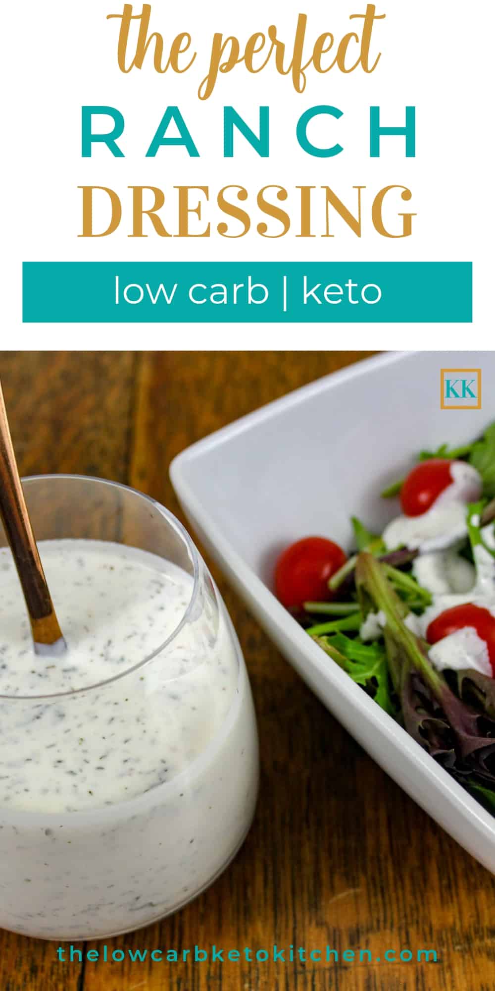 The Perfect Keto Ranch Dressing with Mix and Dip Directions