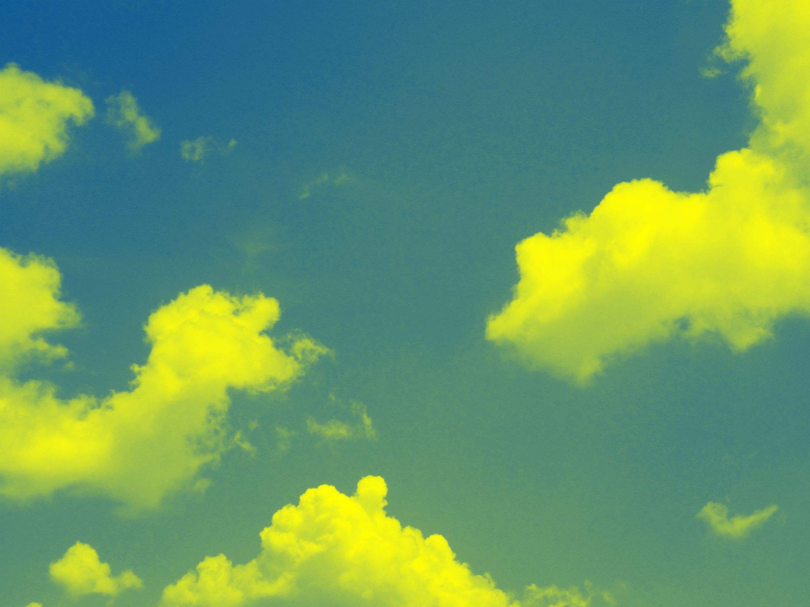 yellow clouds lower case letters, lower case words