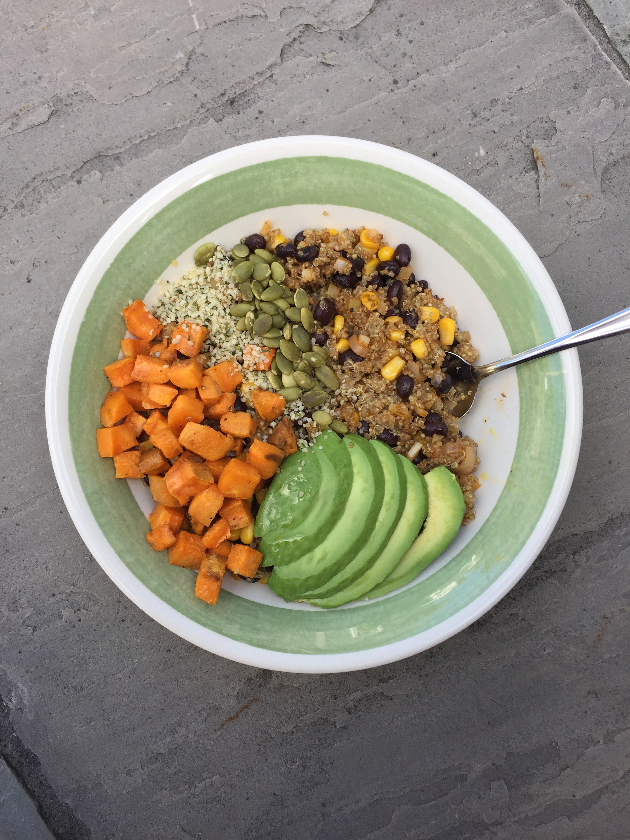 Black Bean Protein Bowl Recipe • the lucky sprout.