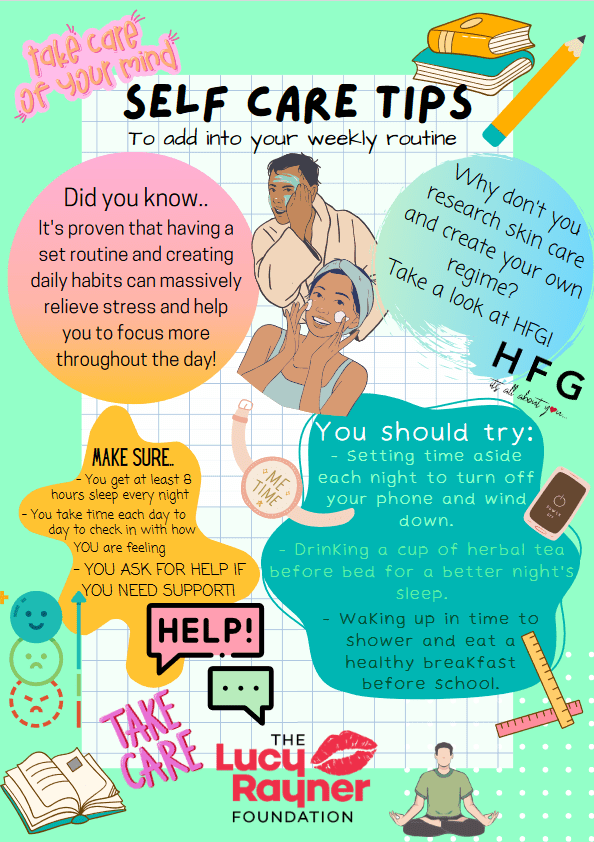 Self Care Tips The Lucy Rayner Foundation