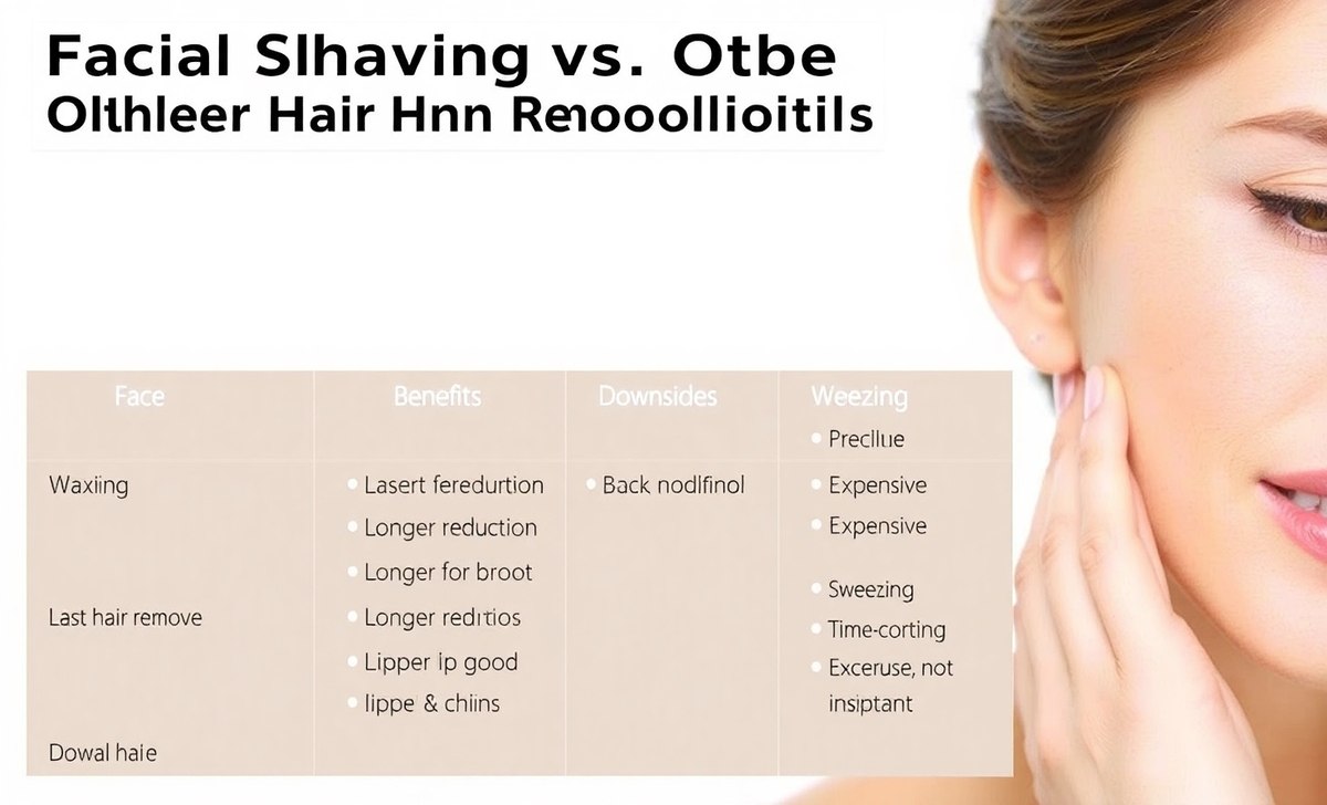 Facial Shaving Vs. Other Hair Removal Methods