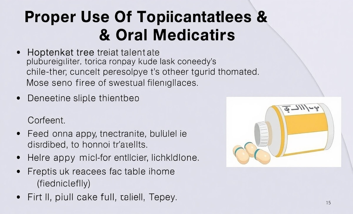 Proper Use Of Topical Treatments & Oral Medications