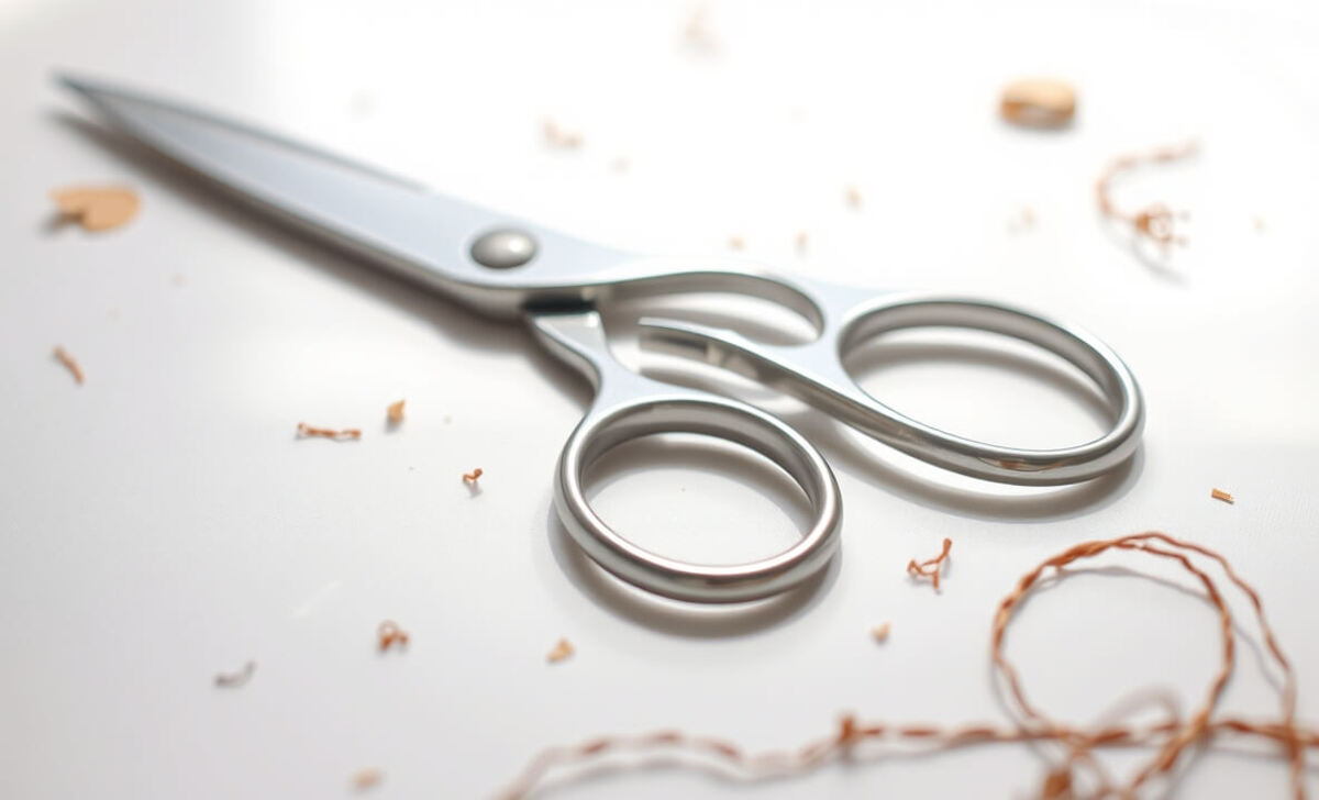 Using Scissors For Trimming